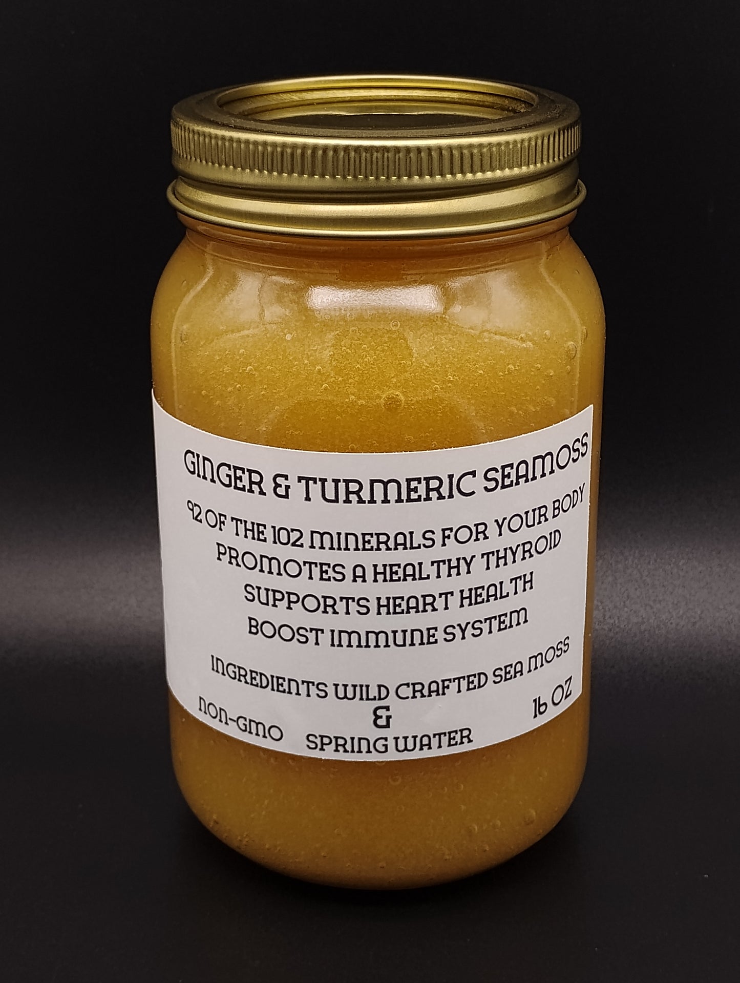Ginger & Turmeric Sea Moss Gel 16 oz